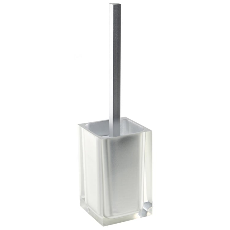 Gedy RA33-73 Unique Silver Finish Toilet Brush Holder in Thermoplastic Resins